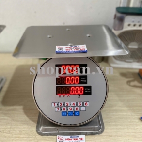 Cân điện tử inox tính tiền dạng đồng hồ 30kg 60kg giá rẻ