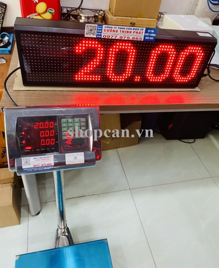 Cân Bàn Điện Tử 100kg A15 kết nối với bảng đèn LED