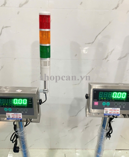 Cân bàn Digi 28ss kết nối Đèn Tháp 3 tầng
