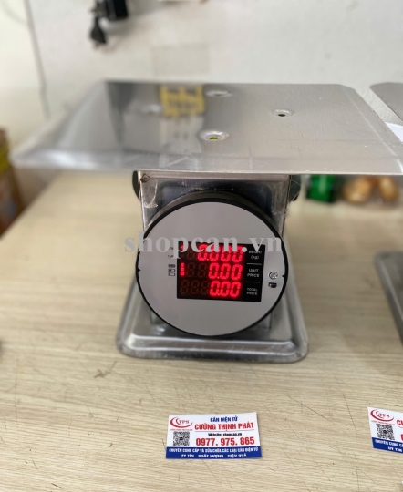 Cân điện tử inox tính tiền dạng đồng hồ 30kg 60kg giá rẻ